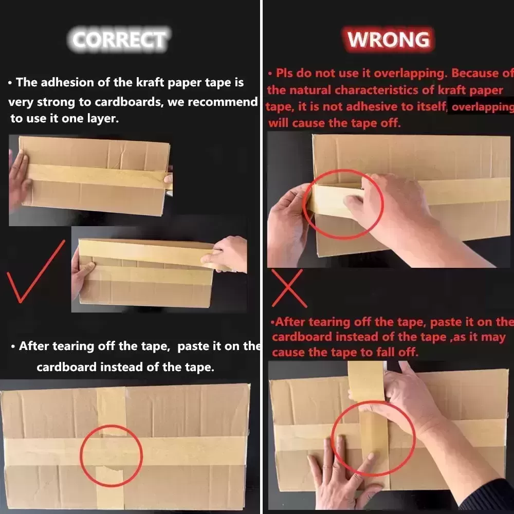 Water Activated Non-reinforced Kraft Paper Tape